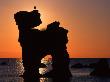 Silhouette Of Rock Formations In The Sea, Gotland, Sweden by Jorgen Larsson Limited Edition Print