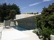 Beyer House, Malibu, California, Terrace With Pool And Sea Wall, Architect: John Lautner by Alan Weintraub Limited Edition Print