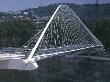 Caltrava Footbridge / Puente Del Campo Volantin, Bilbao, Spain, Architect: Santiago Calatrava by John Edward Linden Limited Edition Print
