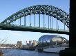 The Sage Gateshead, Gateshead, Newcastel Upon Tyne, England, The Sage Framed By The Tyne Bridge by Richard Bryant Limited Edition Print