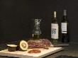Kitchen Detail - Avocados And Salami On Chopping Board With Bottles Of White Wine by Ton Kinsbergen Limited Edition Print