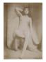Femme Nue Assise, De Face, Jambe Droite Pliee, Bras Droit Derriere La Tete by Francois-Rupert Carabin Limited Edition Print