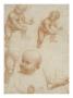 Six Études Pour Un Enfant Debout De Trois Quarts by Léonard De Vinci Limited Edition Pricing Art Print