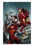 The Mighty Avengers #8 Cover: Iron Man And Sentry by Bagley Mark Limited Edition Print