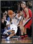 Portland Trail Blazers V Dallas Mavericks: Jose Juan Barea And Joel Pryzbilla by Glenn James Limited Edition Print