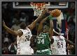 Boston Celtics V Charlotte Bobcats: Paul Pierce, Boris Diaw And Kwame Brown by Streeter Lecka Limited Edition Print