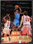 Oklahoma City Thunder V Chicago Bulls: Russell Westbrook, Derrick Rose And Joakim Noah by Joe Murphy Limited Edition Pricing Art Print