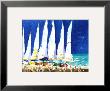 Sailboats On The Beach by J. Presley Limited Edition Pricing Art Print