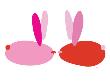 Pink Bunnies by Avalisa Limited Edition Print