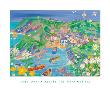 Moon Daisies And Fishermen Port Loe by John Dyer Limited Edition Print