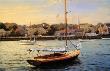 Harbor With Boat by Sergio Roffo Limited Edition Print
