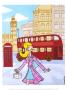 Shopping Around The World, London by Laura Gibson Limited Edition Print