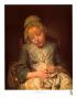 Young Knitter Asleep by Jean-Baptiste Greuze Limited Edition Print