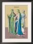 German Noblewoman And Housewife, 12Th Century by Richard Brown Limited Edition Print