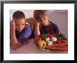 Children Having Negative Reaction To Healthy Food by Nancy Richmond Limited Edition Print