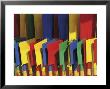 Multi Coloured Spades On Sale At A Beach Shop On The Planche, Deauville, Calvados, Normandy, France by David Hughes Limited Edition Print