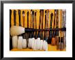 Brushes At A Chinese Street Market, China by Bruce Behnke Limited Edition Print
