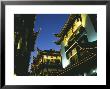 Night View Of Traditional Architecture At Yuyuan Bazaar, Shanghai, China by Keren Su Limited Edition Print