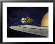Artists Concept Of Cassini During The Saturn Orbit Insertion Maneuver by Stocktrek Images Limited Edition Print