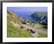 Tintagel Castle, Associated With The Legend Of King Arthur, Tintagel, Cornwall, England, Uk by Roy Rainford Limited Edition Print