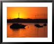 Sunset Over Boats Moored In Russell Harbour, New Zealand by David Wall Limited Edition Print