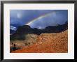 Hikers And Rainbow Kaibab Trail, Grand Canyon National Park by Ralph Lee Hopkins Limited Edition Print