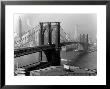 View Of The Brooklyn Bridge And The Skyscrapers Of Manhattan's Financial District by Andreas Feininger Limited Edition Print