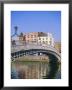 Halfpenny Bridge And River Liffey, Dublin, Ireland/Eire by Firecrest Pictures Limited Edition Print