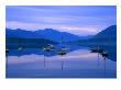 Moored Yachts On Loch Broom, Ullapool, Scotland by Grant Dixon Limited Edition Print