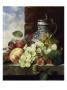 Stein, Grapes, Rasberries And Plums On A Stone by Edward Ladell Limited Edition Pricing Art Print