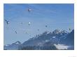 A Hot Air Balloon Festival In The Austrian Alps by Peter Carsten Limited Edition Pricing Art Print