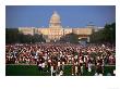 Crowd Of People At Washington Mall For The Names Project Aids Memorial Quilt, Washington Dc, Usa by Rick Gerharter Limited Edition Print