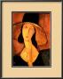 Portrait Of A Woman In A Large Hat by Amedeo Modigliani Limited Edition Print
