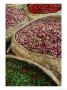 Baskets Of Chilies And Shallots In Baskets At An Open Air Market by Eightfish Limited Edition Print