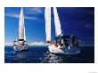 Yachts Cruising Leeward Isles, French Polynesia by John Borthwick Limited Edition Pricing Art Print