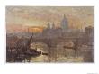 The Thames At Southwark by Herbert Marshall Limited Edition Pricing Art Print