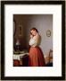 Young Woman Plaiting Her Hair by Johann Georg Meyer Von Bremen Limited Edition Print