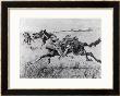 A Peril Of The Plains, The First Emigrant Train To California, Engraved By F.H.W. by Frederic Sackrider Remington Limited Edition Print