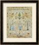 Silk-On-Linen Needlework Sampler, Dated 1764 by Mary Emmes Limited Edition Print