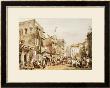 A Busy Street Scene In India, 1858 by William Prinsep Limited Edition Print