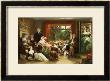 Hunt The Slipper At Neighbour Flamborough's From The Vicar Of Wakefield, 1761 By Oliver Goldsmith by Daniel Maclise Limited Edition Pricing Art Print