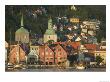 Kos Church And Dom Church Tower Behind Bergen's Harbor, Norway by Russell Young Limited Edition Print