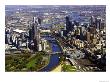 Melbourne Cbd And Yarra River, Victoria, Australia by David Wall Limited Edition Print