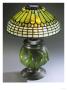 Jewelled Feather' Leaded Glass Bronze And Blown Glass Table Lamp by Guiseppe Barovier Limited Edition Print