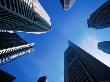 High-Rise Buildings In Business District From Below, Singapore by Alain Evrard Limited Edition Print