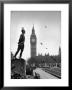 Statue Of Jan Smuts In Foreground With Legendary Clock Tower Big Ben In The Rear by Alfred Eisenstaedt Limited Edition Print