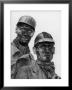 Two Grimy Faced German Coal Miners Posing Resolutely Outside Coal Mine In The Ruhr Valley by Margaret Bourke-White Limited Edition Pricing Art Print