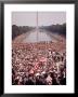 Crowd Gathered On Washington Monument Mall For March On Wash. For Jobs And Freedom by Paul Schutzer Limited Edition Print