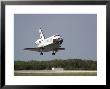 Space Shuttle Discovery Approaches Landing On The Runway At The Kennedy Space Center by Stocktrek Images Limited Edition Print