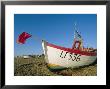 Fishing Boat With Red Flag On The Beach, Aldeburgh, Suffolk, England, Uk, Europe by Lee Frost Limited Edition Print